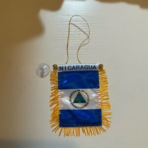 Nicaragua Flag Mini Banner for the Car